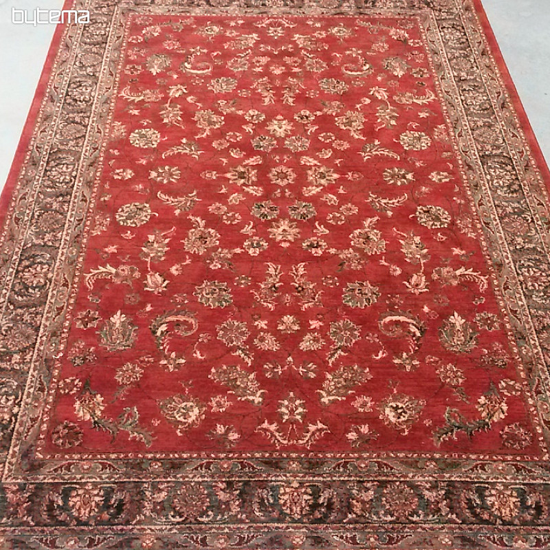 Tapis de luxe en laine ROYAL all-over fleur rouge