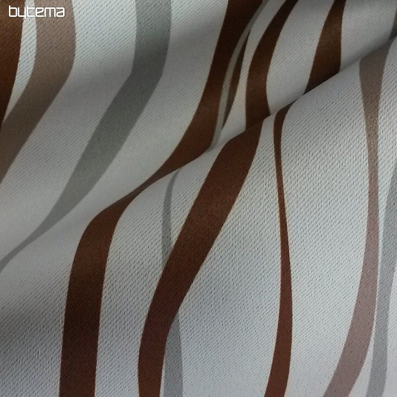 Tissu déco 10024-01 rayure marron