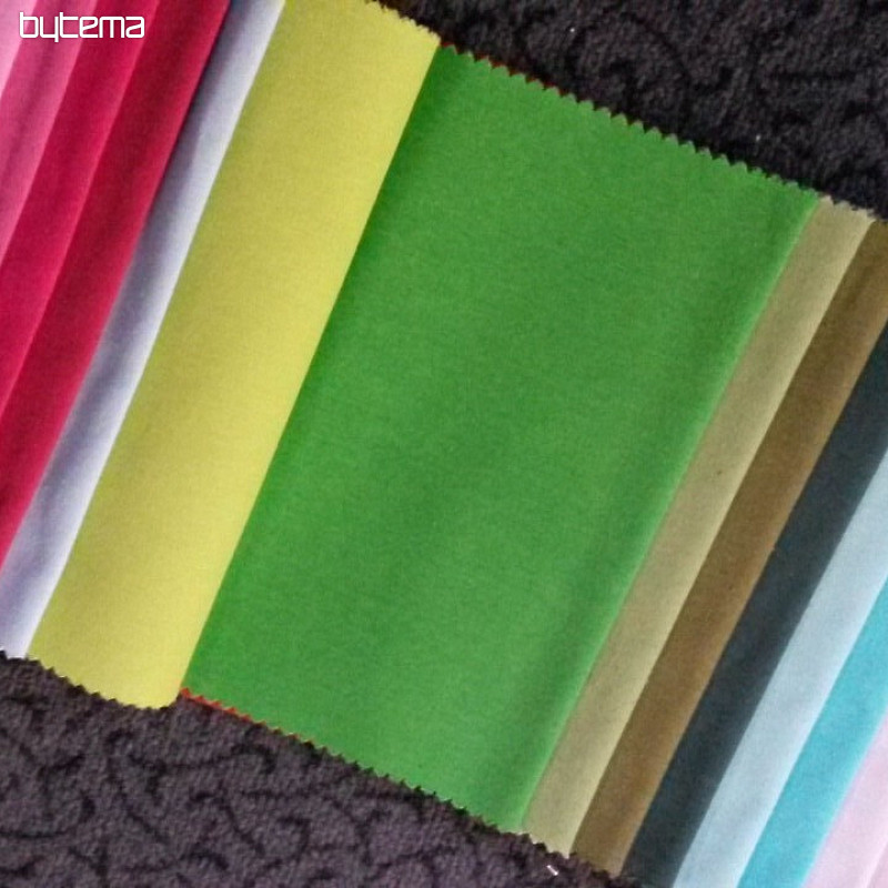 Tissu déco uni couleur LISO vert 602