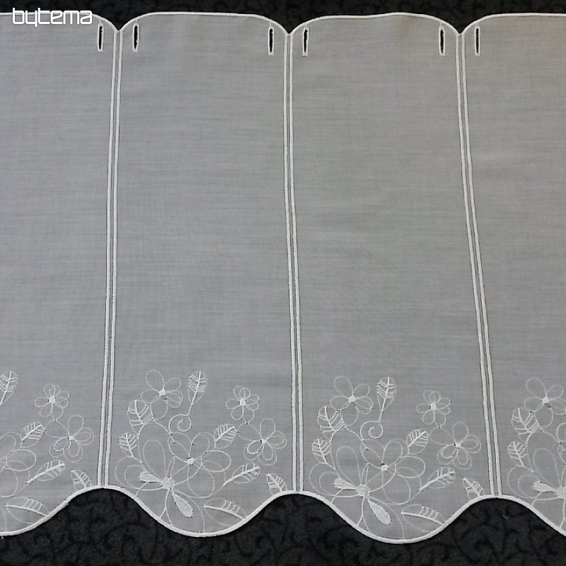 Rideau vitrail 11566 blanc