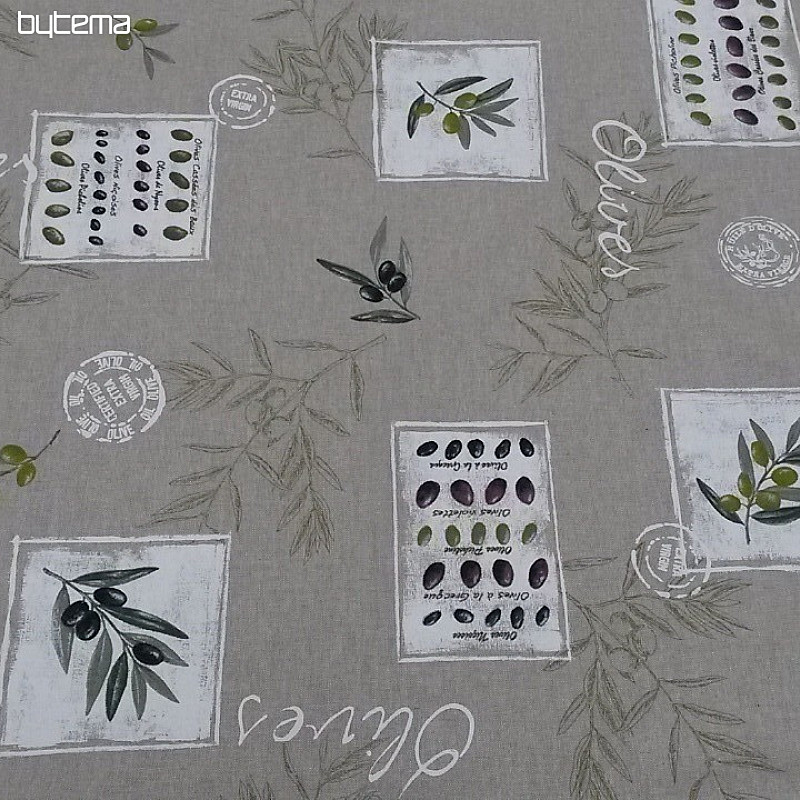 Tissu décoratif OLIVE FRANÇAISE