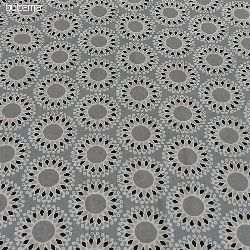 Tissu coton gris MALAWA