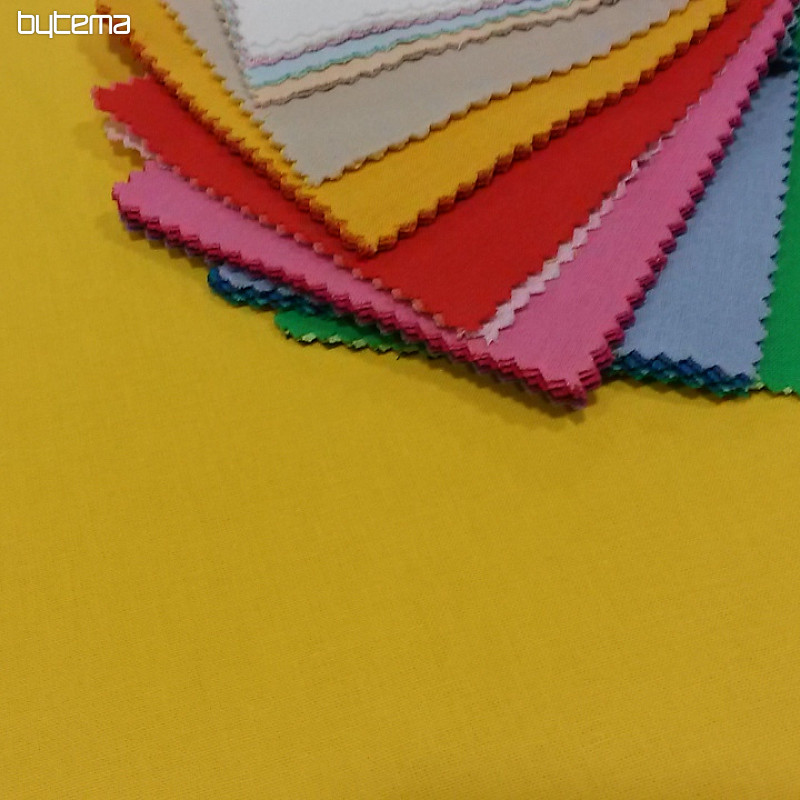 Tissu coton UNI jaune