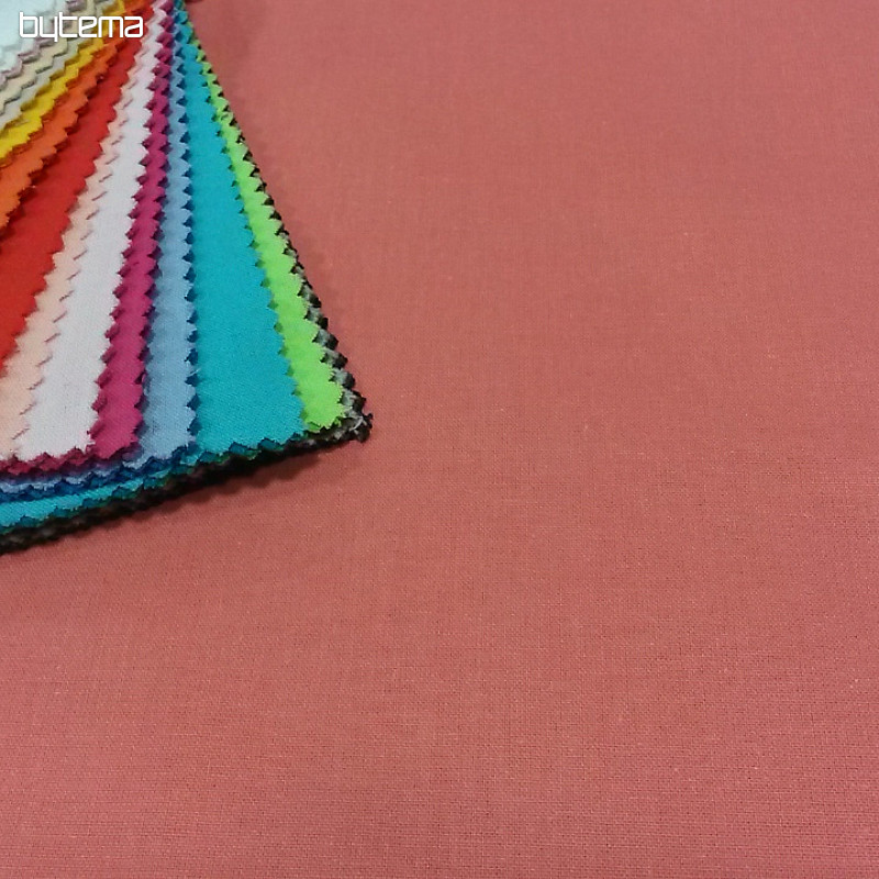 Tissu coton UNI corail