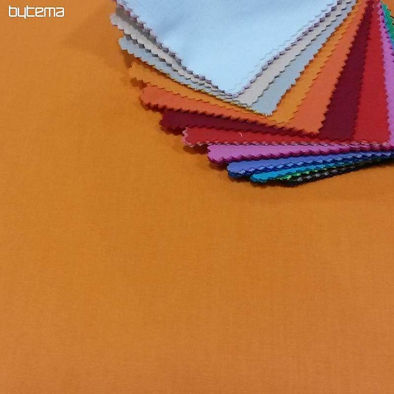 Tissu en coton UNI orange frais