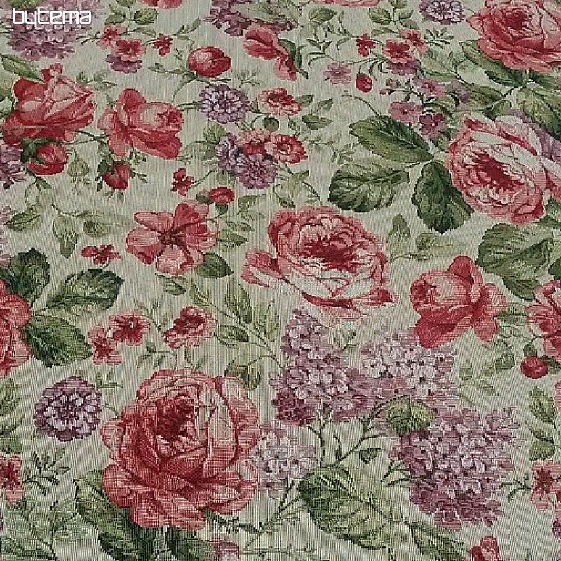 Nappe et foulard en tapisserie VIOLETA