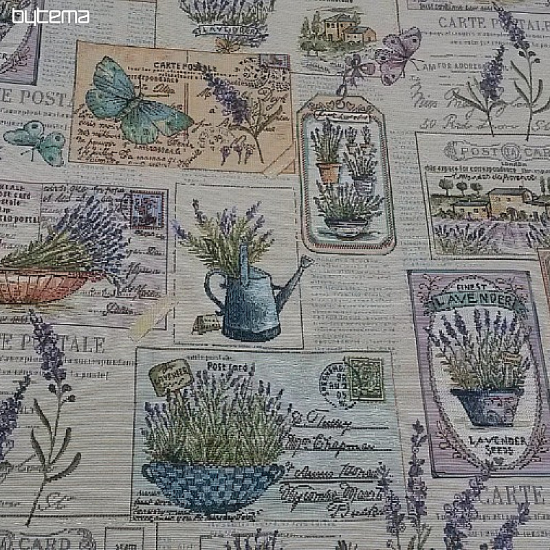Nappe tapisserie, écharpe Lavande 3
