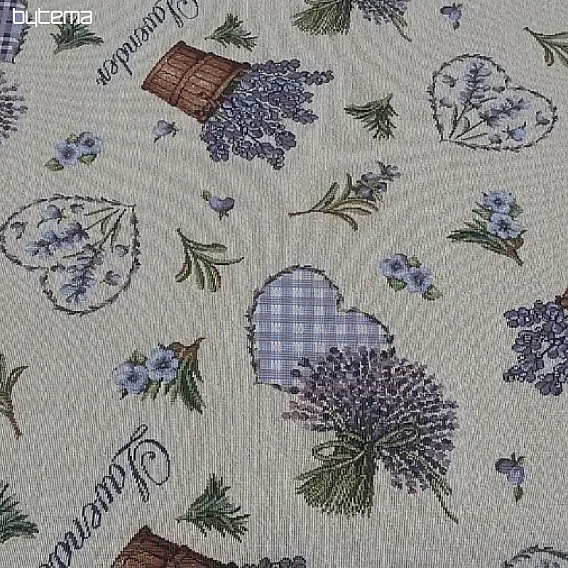Nappe tapisserie, écharpe Lavande 1