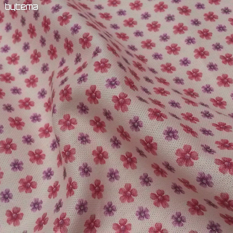Tissu déco FLEURS CLARA rose