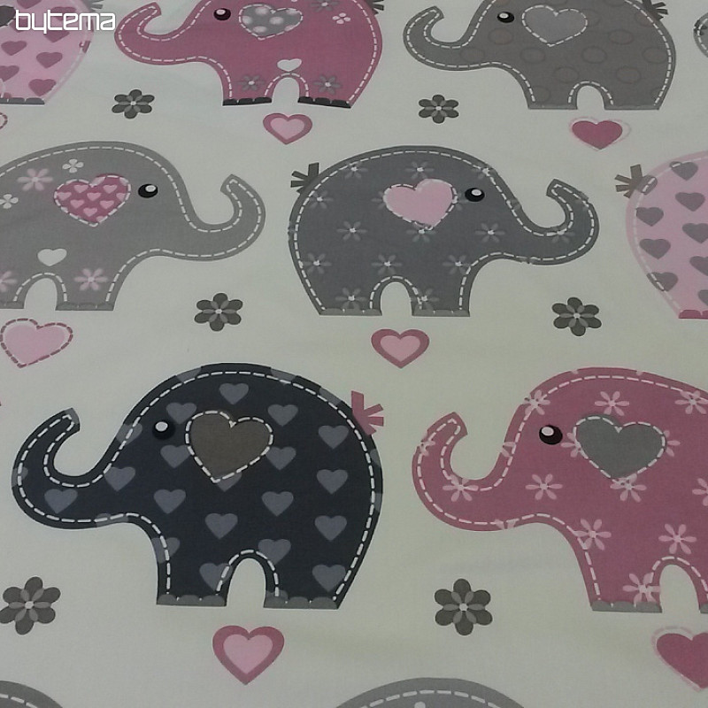 Tissu déco enfant ELEPHANTS II