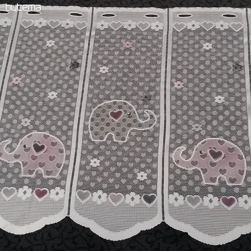 Rideau jacquard enfant ÉLÉPHANTS II.