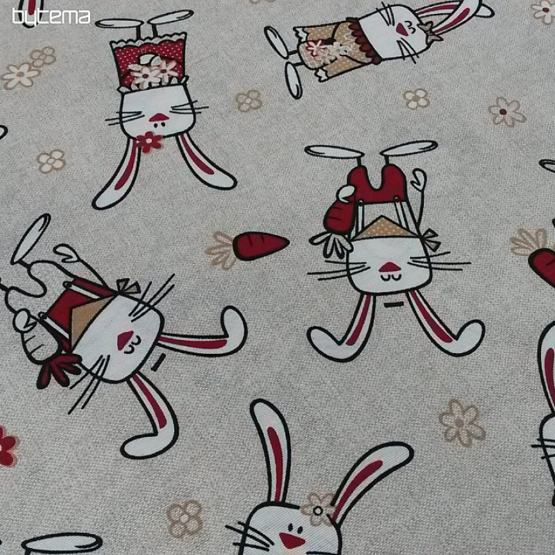 Tissu décoratif ROGER Lapin
