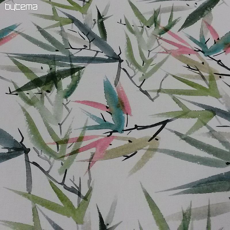 Tissu décoratif MIDORI bambou japonais
