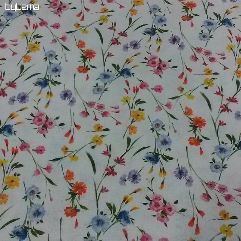 Tissu coton JARDINS C multicolore