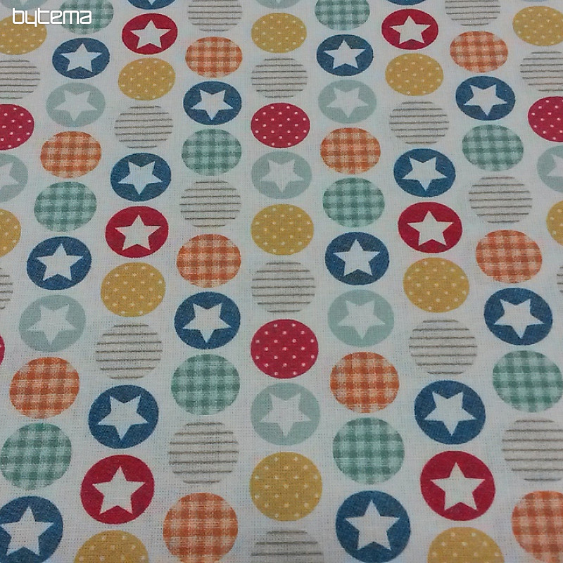 Tissu coton BABY ZOO C multicolore