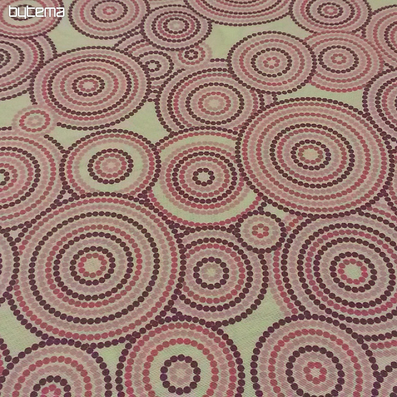 Tissu décoratif MANDALA ECO lilas