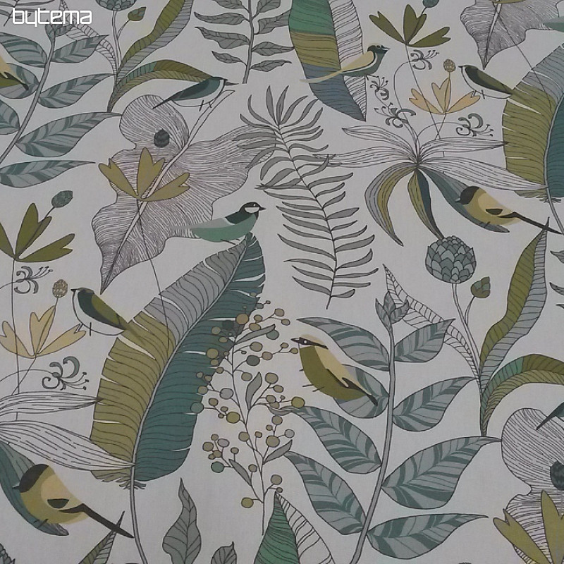 tissu décoratif BORAS vert