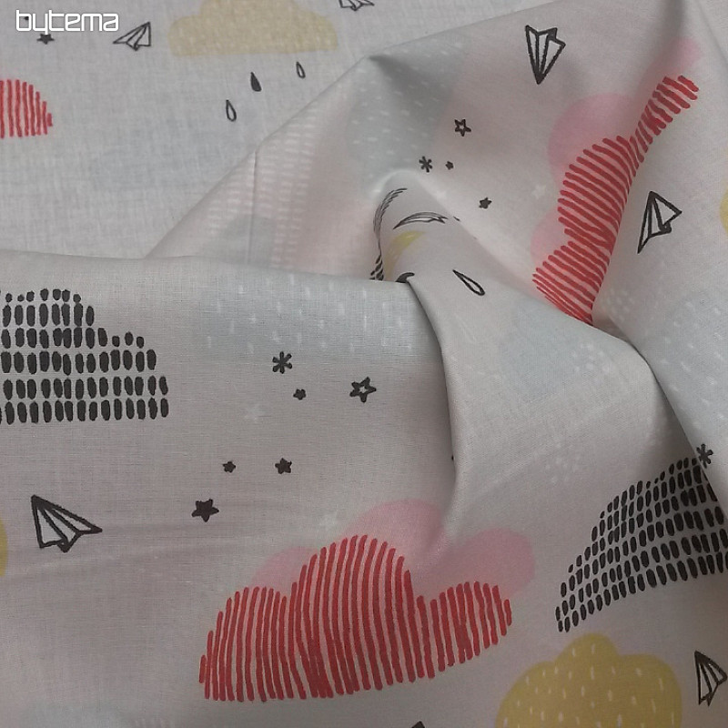Tissu coton NUAGES