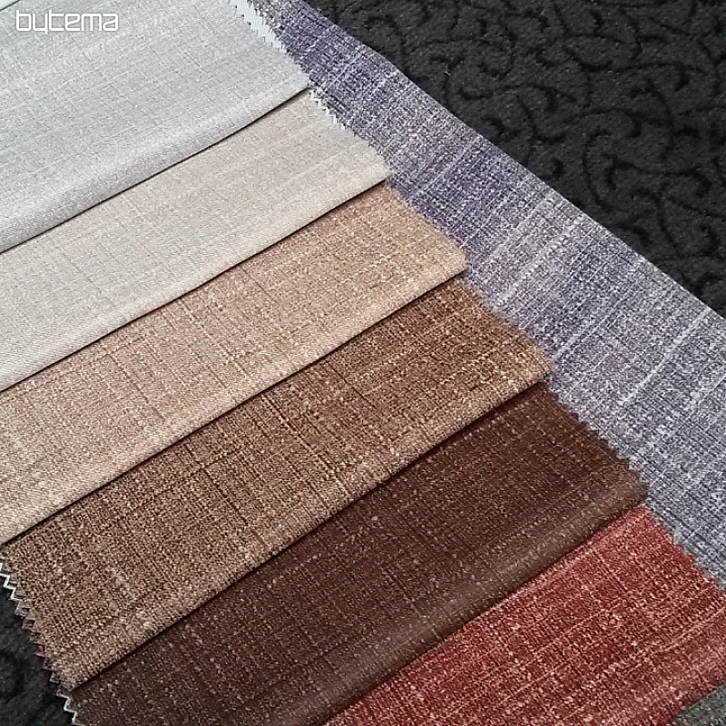 Tissu décoratif DIMOUT pour rideaux marron 15