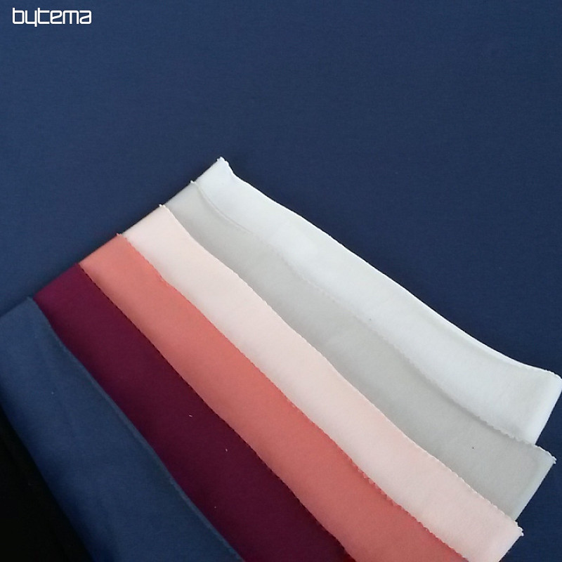 Tricot de coton TEINTURE foncé. bleu