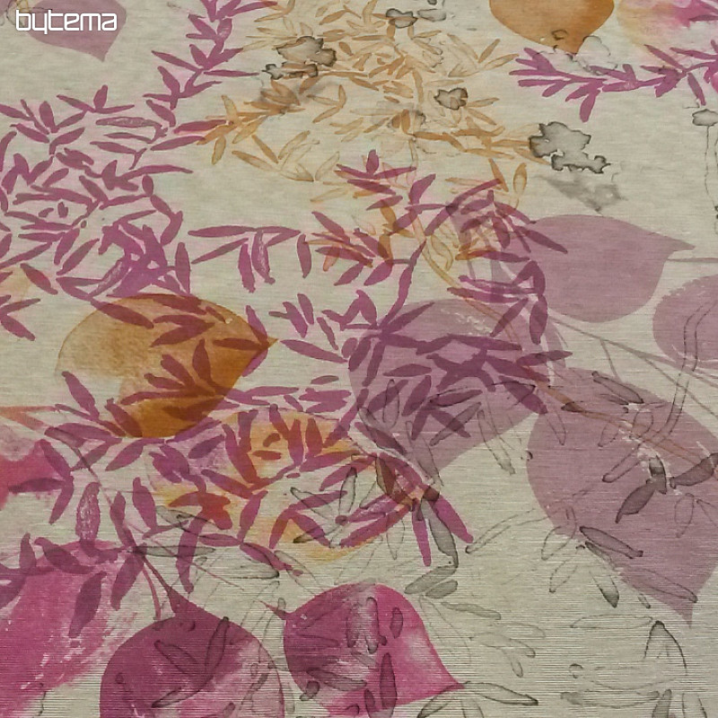 Tissu décoratif GAIA feuilles 301