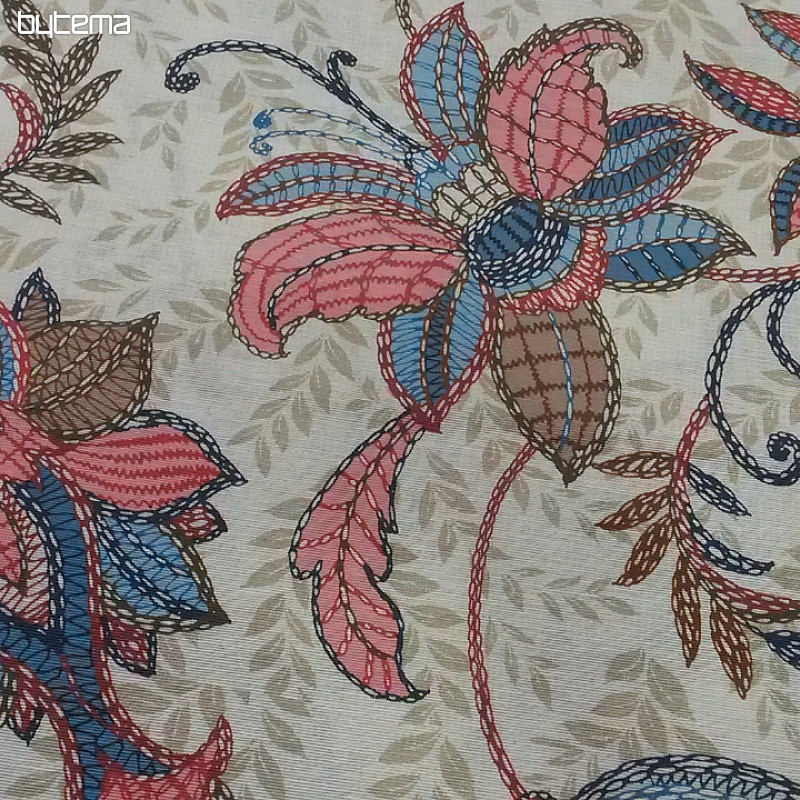 Tissu déco DORKA bleu