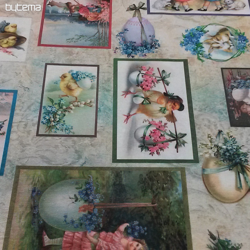 Tissu décoratif PÂQUES VICTORIENNES
