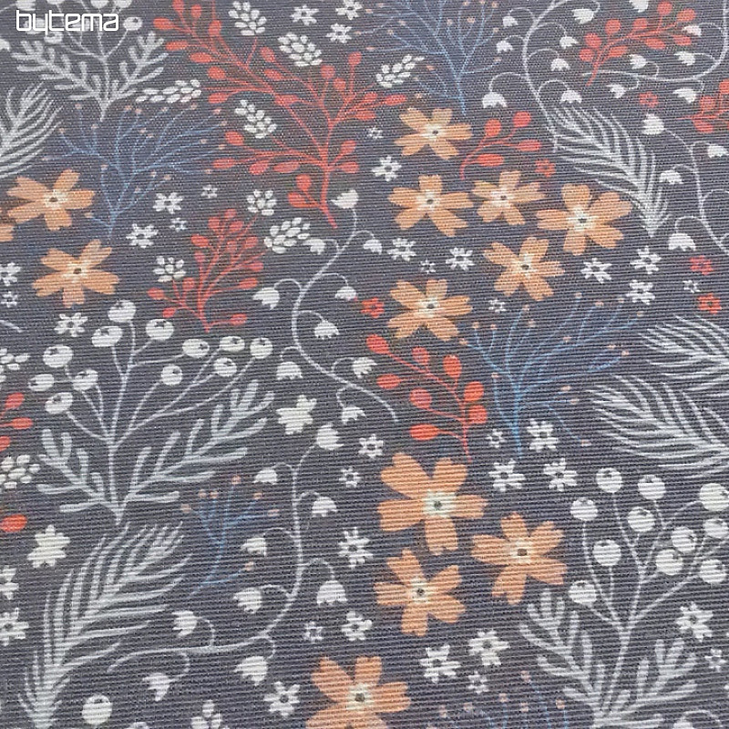 Tissu décoratif BESA fleurs