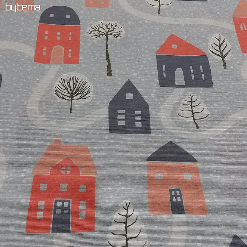Tissu déco DOMY bleu
