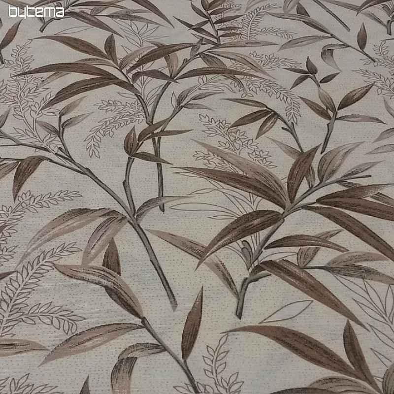 Tissu déco BAMBOU marron