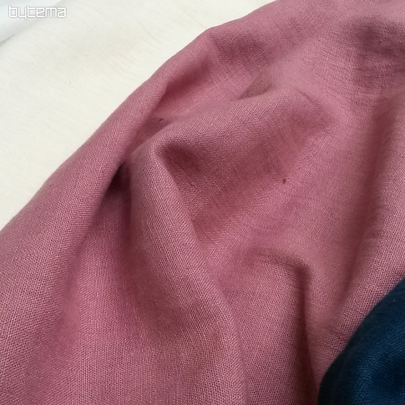 Tissu lin VERONA uni lilas