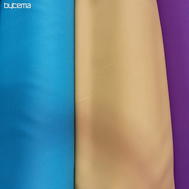 Tissu décoratif BLACKOUT pour rideaux turquoise