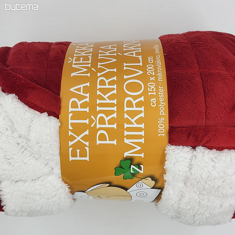 couverture en microfibre EXTRA DOUX MOUTON point BORDÓ
