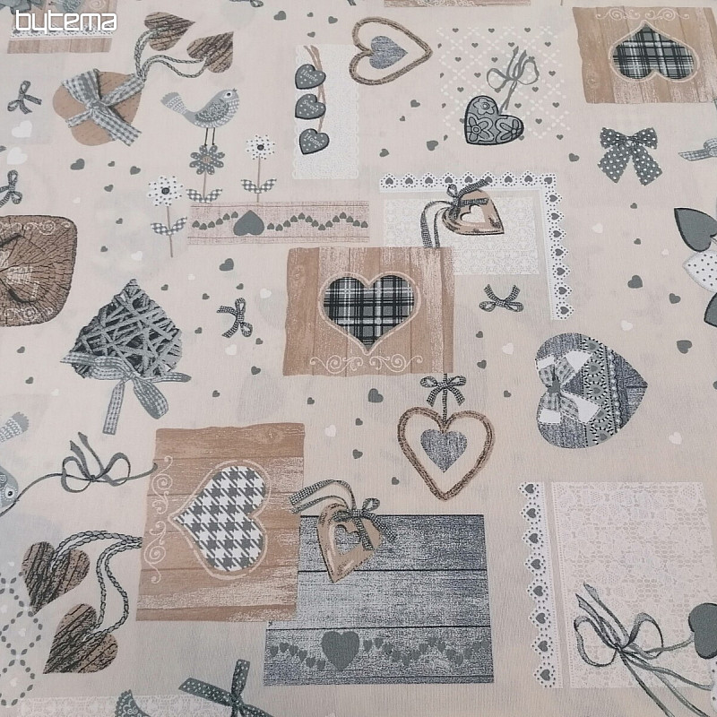 Tissu déco TM PATCHWORK beige