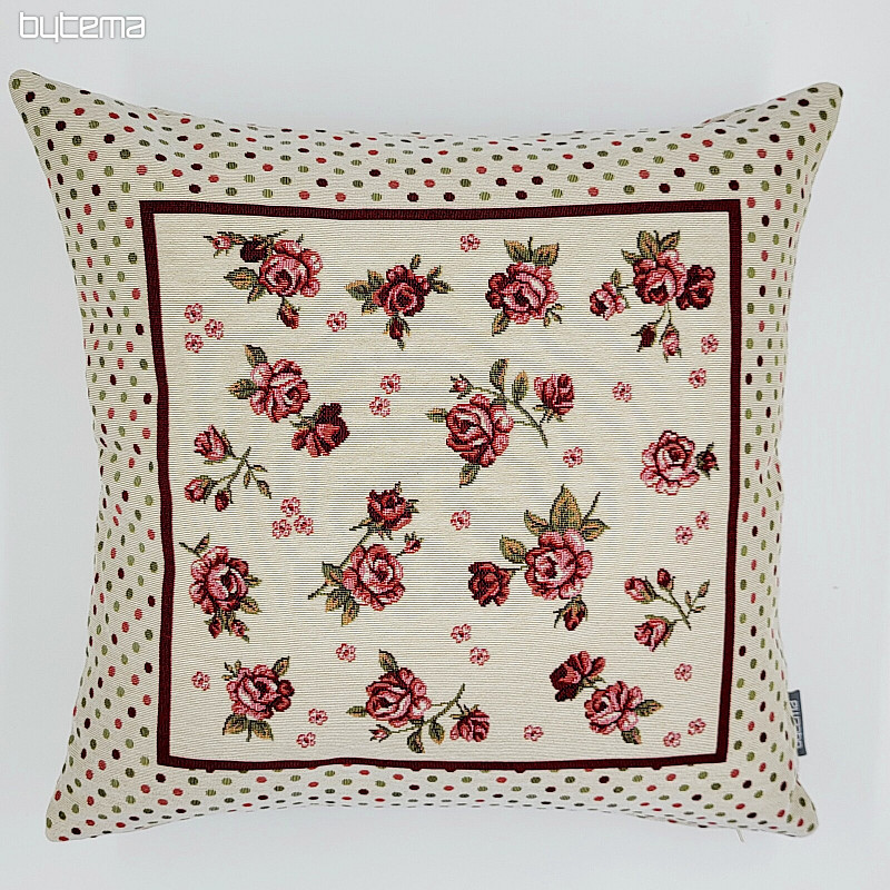 Housse de coussin tapisserie ROSES
