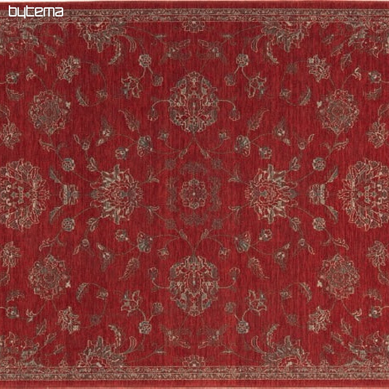 tapis en laine DJOBIE classique rouge