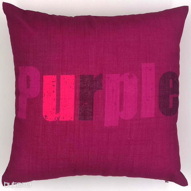 Housse de coussin déco COULEURS VIOLET
