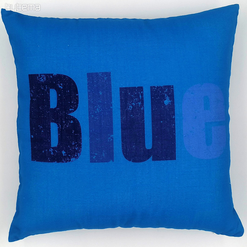 Housse de coussin déco COULEURS BLEU