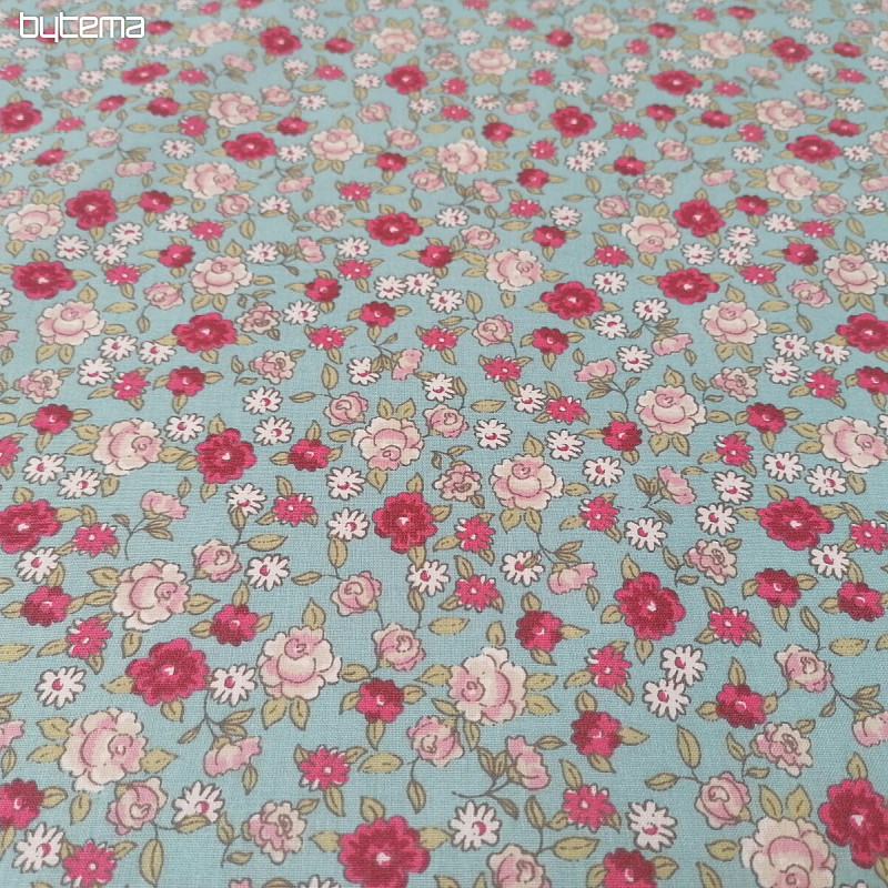 Tissu déco SARINA turquoise