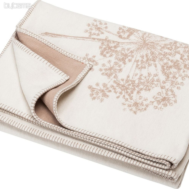 Couverture en coton DF JADE beige 150x200 cm
