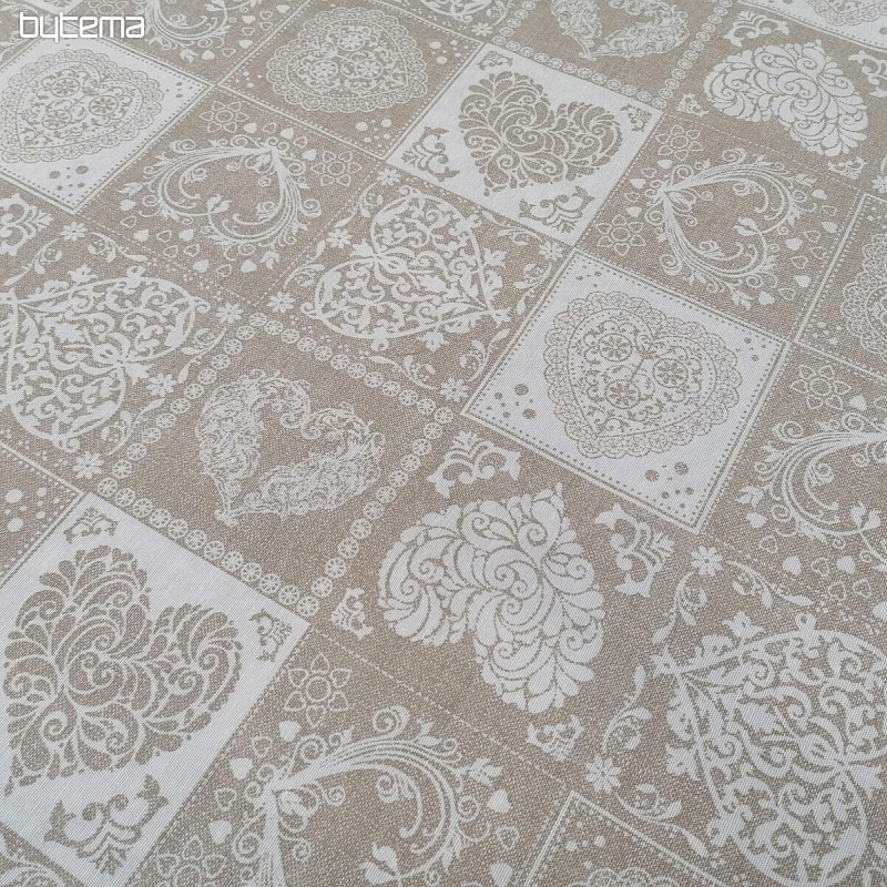 Tissu décoratif AMORE BLANCO
