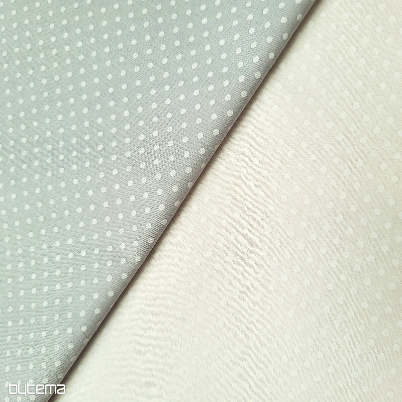 Tissu de décoration en coton PISANI à pois
