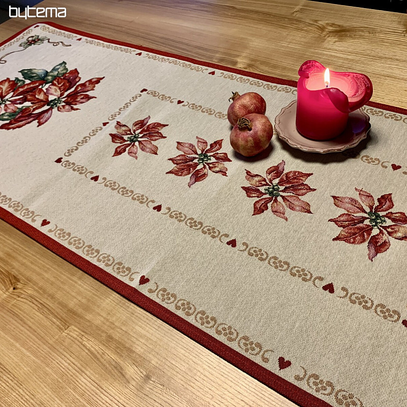 Nappe Gobelin Rose de Noël