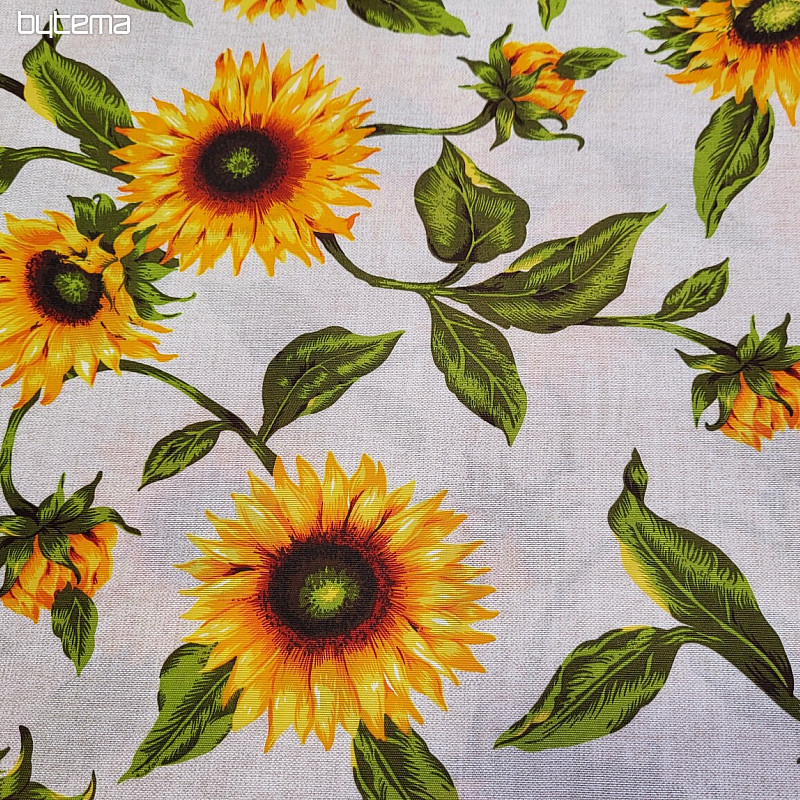 Tissu déco TOURNESOL rouge