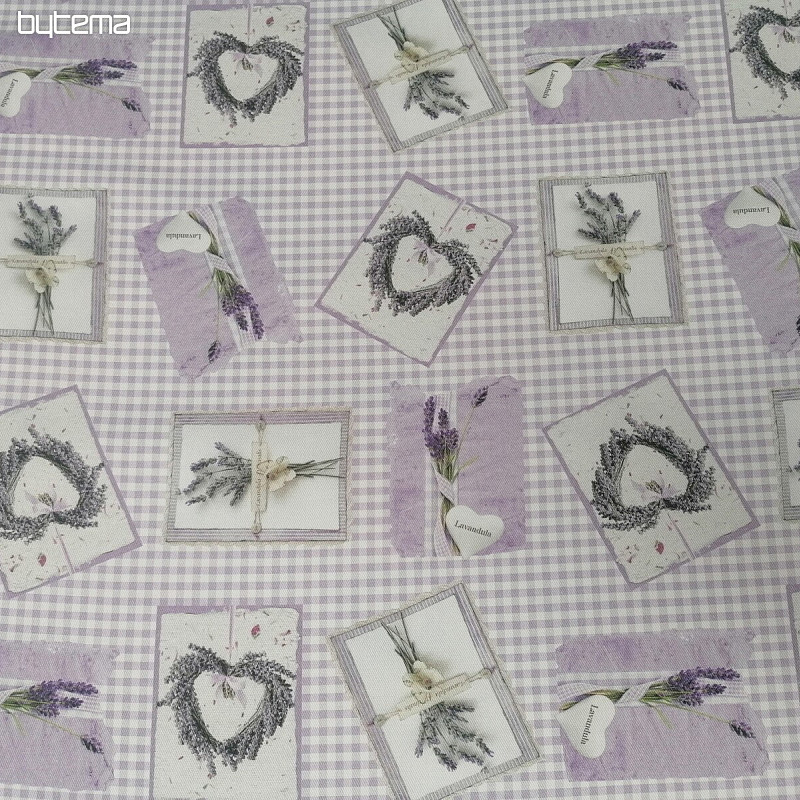 Tissu décoratif LAVANDE CHAMP C
