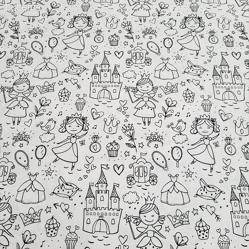 Tissu à peindre PRINCESSE