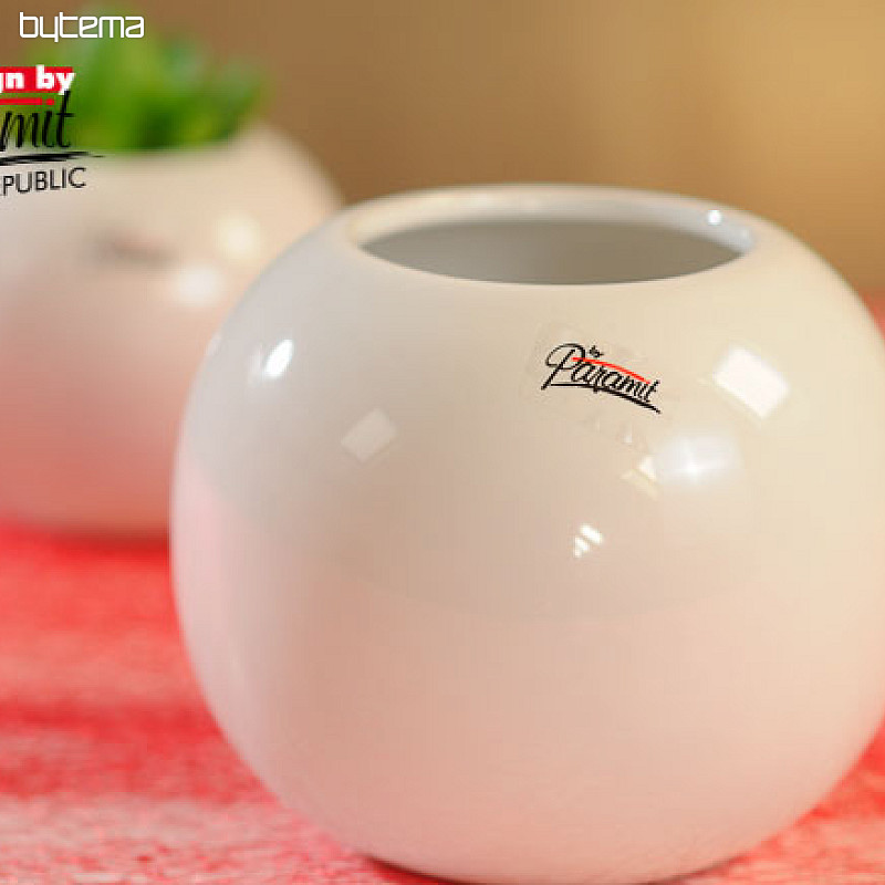 Vase Rond blanc 10 cm