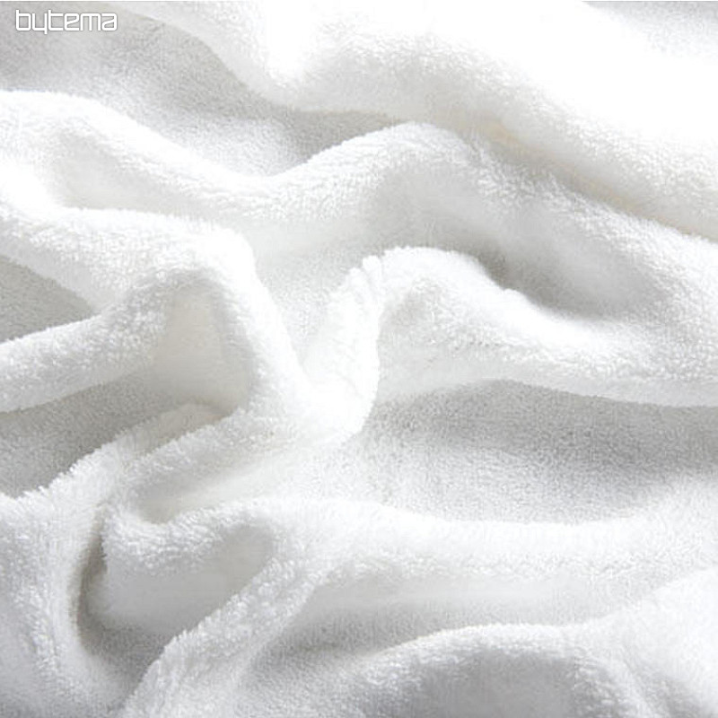 drap de lit MIKROFLANE blanc