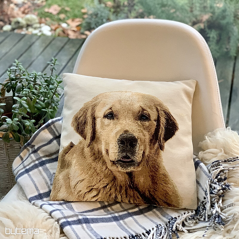 Taie d'oreiller tapisserie CHIEN LABRADOR