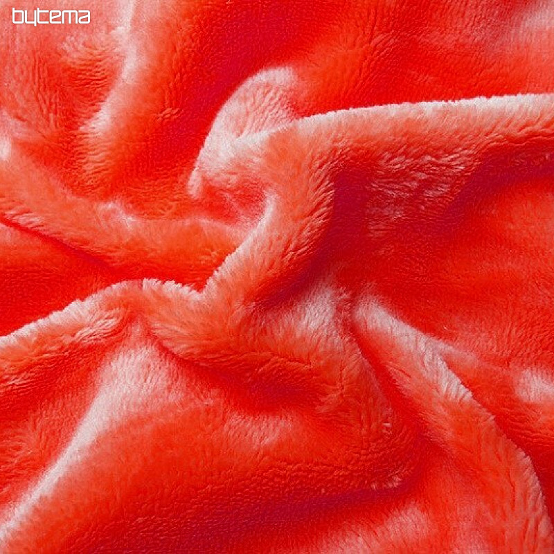 Drap micro flanelle SLEEP WELL pamplemousse rouge